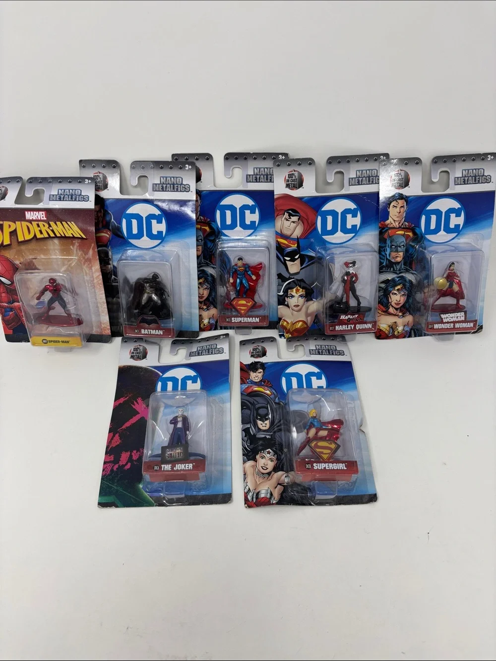 DC Marvel Nano Metalfigs Collectible Figures - Blue, Red & Black 7